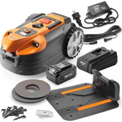 Autonomer 24V Rasenroboter mit Ladestation – Detailansicht