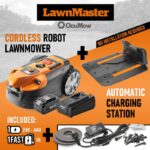 Autonomer 24V Rasenroboter mit Ladestation – Detailansicht