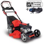 Selbstfahrender Benzin-Rasenmu00e4her Elektrostart 173cc 51cm Scheppach