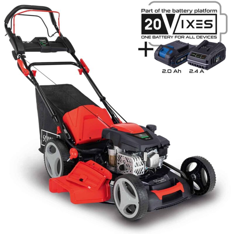 95346573_1.jpg Selbstfahrender Benzin-Rasenmu00e4her Elektrostart 173cc 51cm Scheppach