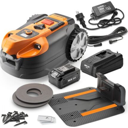 Autonomer 24V Rasenroboter mit Ladestation