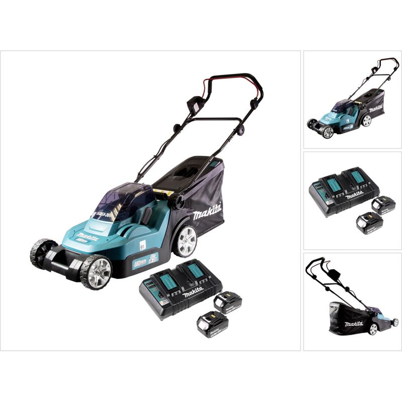 9929e922d468edb77786e883349e2d907515d8e3.jpg Makita DLM 432 PF2 Akku Rasenmäher 36 V