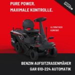 Güde Benzin-Aufsitzmäher GAR 610-224 Automatik, Rasentraktor, 6,1 PS – Detailansicht