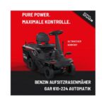 Güde Benzin-Aufsitzmäher GAR 610-224 Automatik, Rasentraktor, 6,1 PS – Detailansicht
