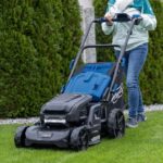 Rasenmu00e4her 4in1 Brushless 2x20V 47cm ohne Akku IXES Scheppach – Detailansicht